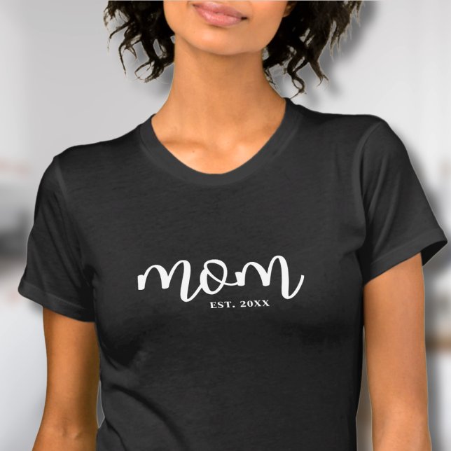 Camiseta Mom Established New Mom Gift (Mom Established New Mom Gift T-Shirt)