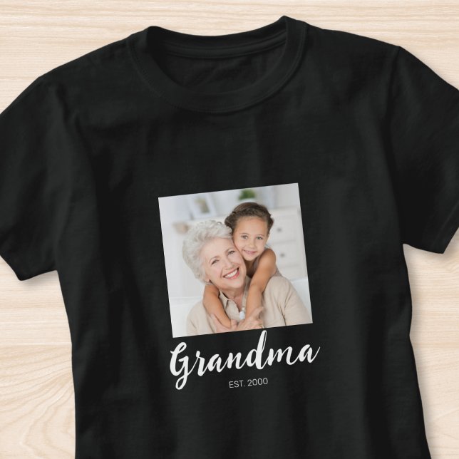 Camiseta Mom Established Script Photo  (Criador carregado)