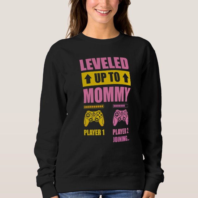 Camiseta Mom Level Unlocked Gamer Pregnancy Soon To Be Fath (Frente)