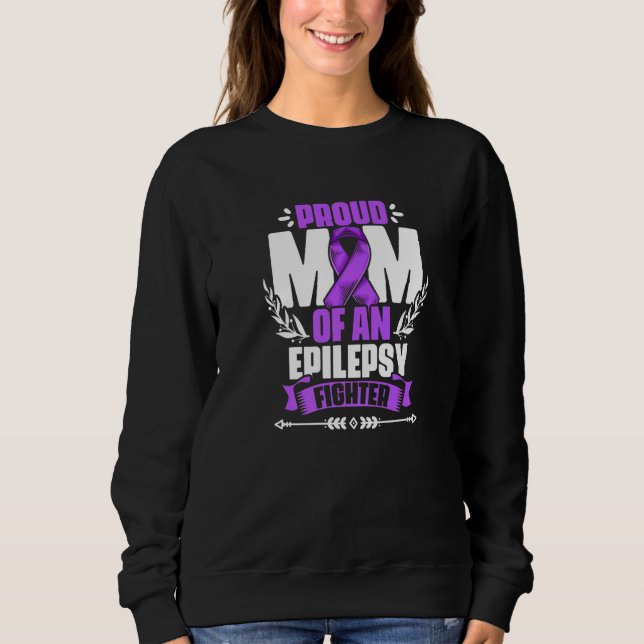 Camiseta Mom Of Epilepsy Fighter Epilepsy Survivor Epilepsy (Frente)