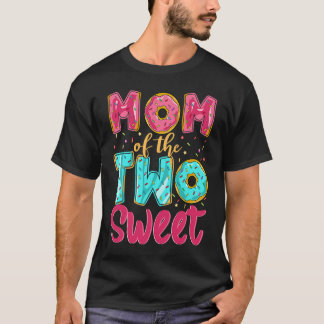 Camiseta Mom Of The Two Sweet Kids Proud Mother Mothers Day