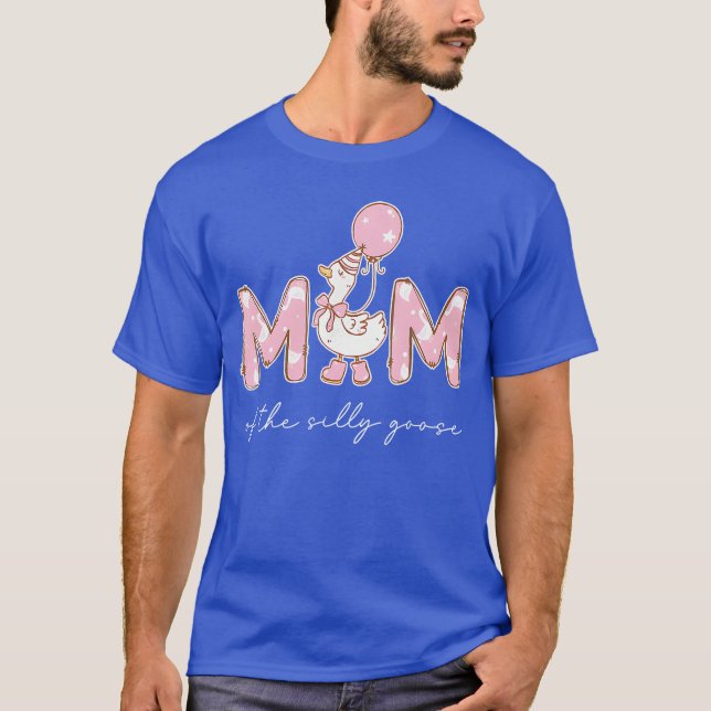 Camiseta Mom ofhe Silly Goose Silly Goose Birthday Matching (Frente)