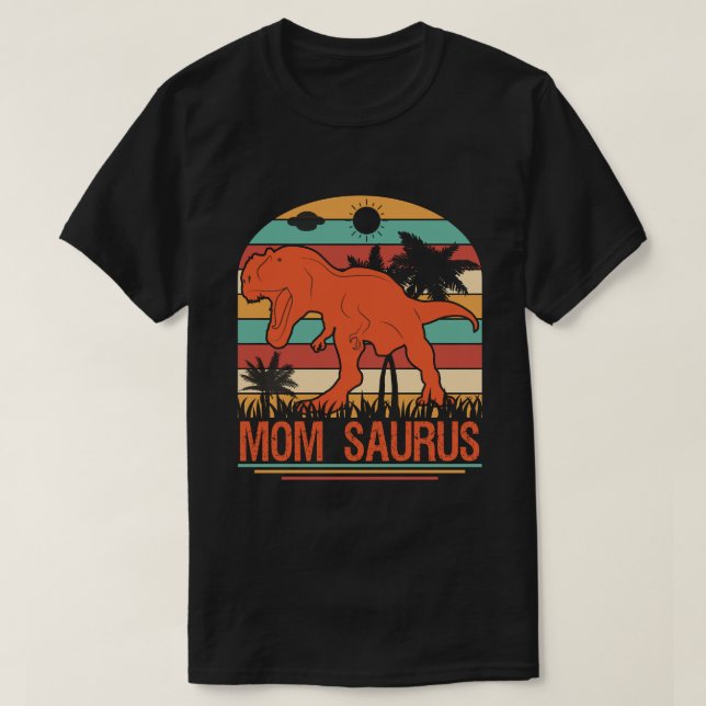 Camiseta MOM SAURUS Dinossaur Vintage (Frente do Design)