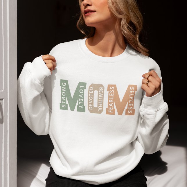 Camiseta MOM – Strong, Lovely, Devoted, Beautiful – Mom (Criador carregado)