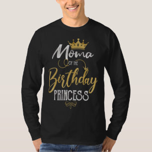 Camiseta Moma Da Festa de aniversário Princesa de Aniversár
