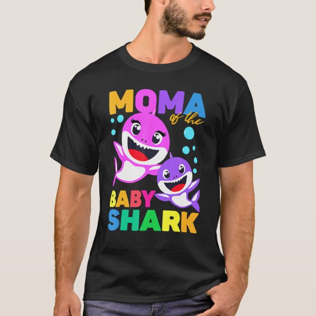 Camiseta Moma Do Bebê Aniversário Tubarão Moma Shark Christ (Frente)