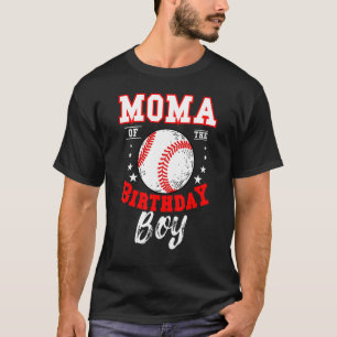 Camiseta Moma Do Garoto Birthday Baseball Theme Bday Celeb