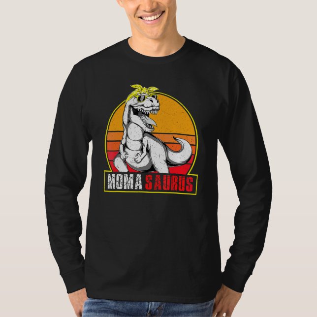 Camiseta Momasaurus Rex Dinosaur Moma Saurus Matchin (Frente)