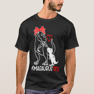 Camiseta Momasaurus Rex Mãe do Dia de as mães dos Meninos A