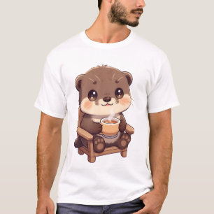 Camiseta Momento Aconchegante de Chá da Lontra