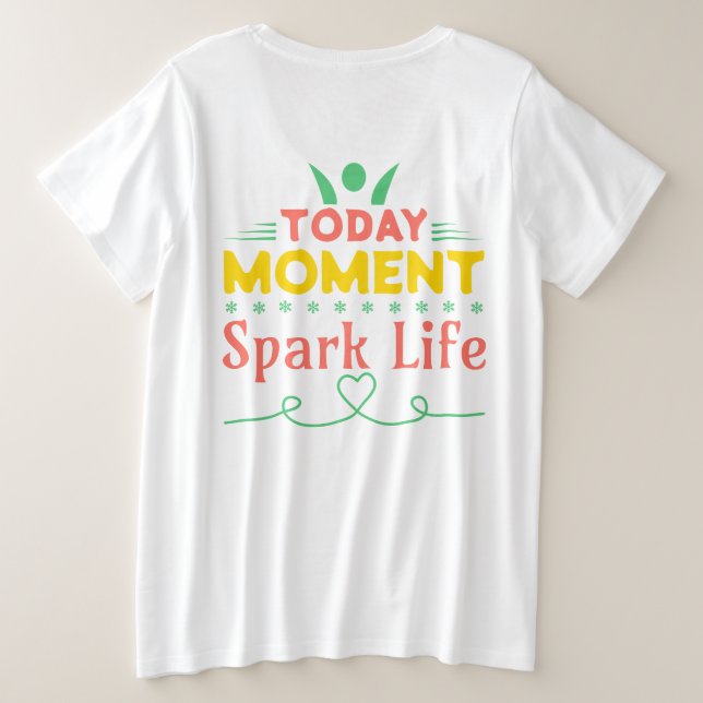 Camiseta Momento Atual, Espete A Vida (Verso do Design)