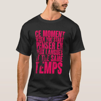Camiseta Momento Ce Quando Você Iniciar Os Idiomas Pensar E