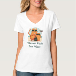 Camiseta Momento de Amor de Gato Viajando