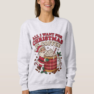 Camiseta Momento de café de Natal aconchegante do Papai Noe