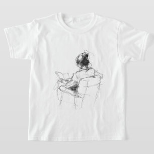 Camiseta Momento de Leitura do Livro ao Lover - Leitor Cozy