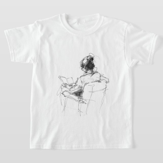 Camiseta Momento de Leitura do Livro ao Lover - Leitor Cozy (Postura )