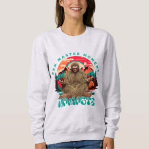 Camiseta Momento do Mestre Zen Bigfoot Arte Retro de Medita