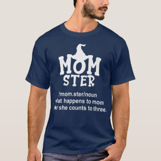 Camiseta Momento Mãe Mamãe Monstro Fantasma Mãe