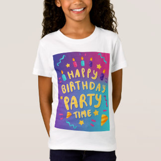 Camiseta Momentos Alegres, Confetes Coloridos: Feliz Aniver