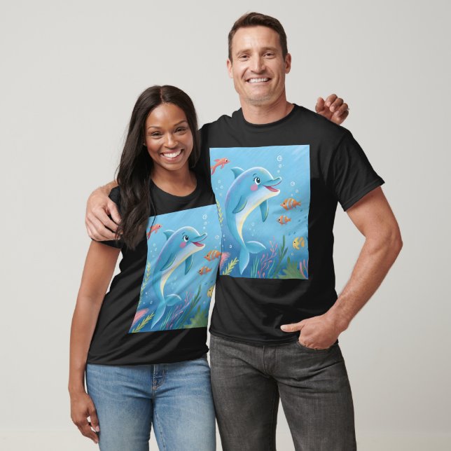 Camiseta Momentos Alegres de Golfinho (Unissex)