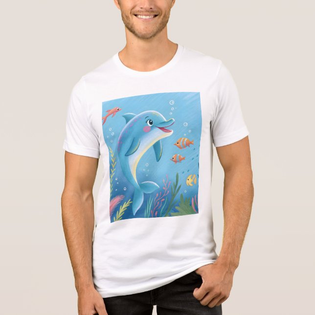 Camiseta Momentos Alegres de Golfinhos (Frente)