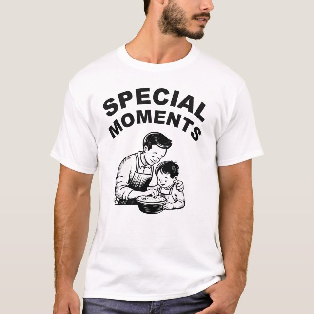 Camiseta Momentos especiais no Dia de os pais (Frente)