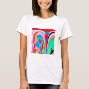 Camiseta Momentos festivos alegres e moda de arte