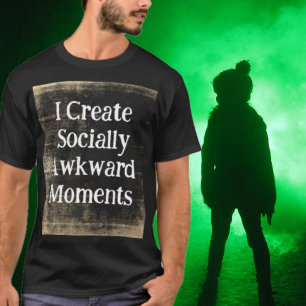 Camiseta Momentos Socialmente Desajeitados Introvertido Aut