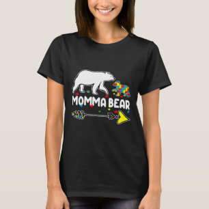Camiseta Momma Bear Autismo Sensibilização Autista