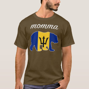 Camiseta Momma Bear Barbados Sinalizador Barbados Prêmio de