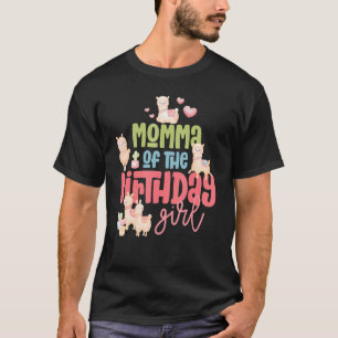 Camiseta Momma Birthday Rapariga Llama Festa Fiesta Chamand