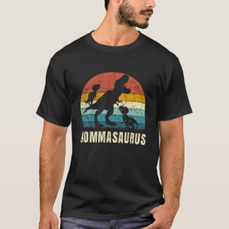 Camiseta Momma Dinosaur Mommasaurus 2 Filhos Filha Filha