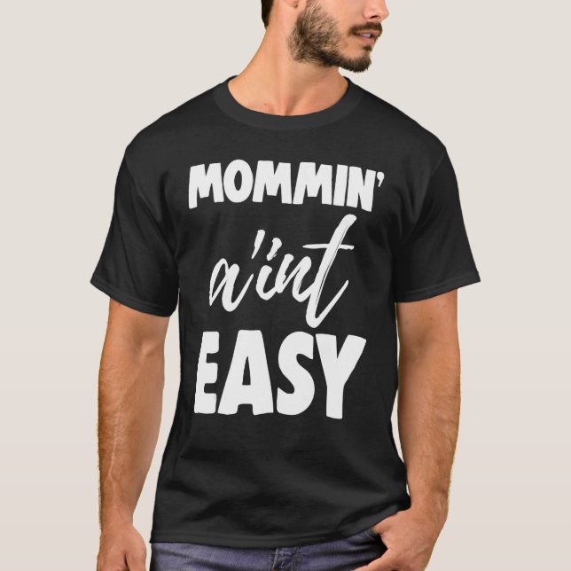 Camiseta Mommin não é fácil, tia Love 4 (Frente)