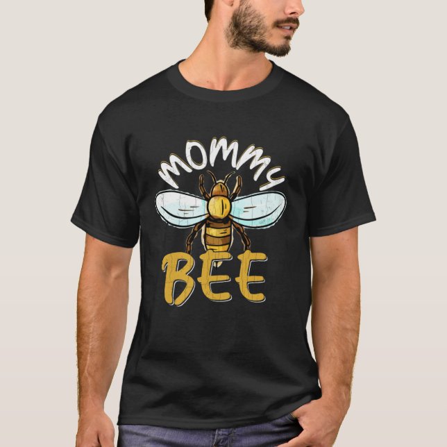 Camiseta Mommy Bee Beekeeper  Beekeeping Apiary Honey Graph (Frente)