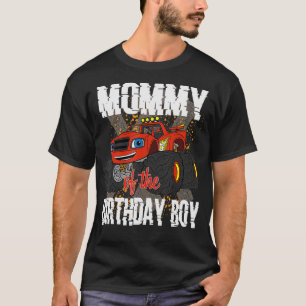Camiseta Mommy Of The Birthday Boy Monster Truck Matching F