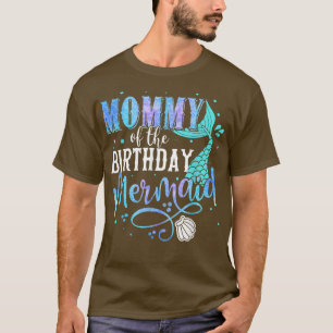 Camiseta Mommy Of The Birthday Mermaid Family Matching Part