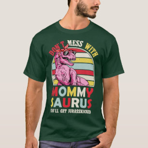 Camiseta Mommy Saurus Mama Saurus Shirt Dinosaur Mom Shirt 