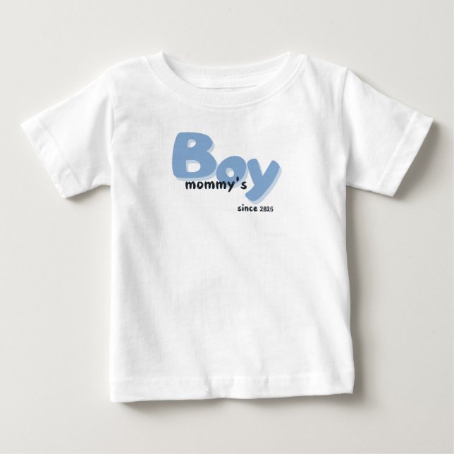 Camiseta  Mommy's boy since  (Frente)