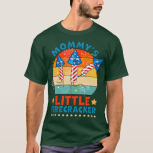 Camiseta Mommys Little Firecracker 4 de julho