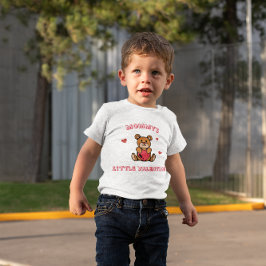 Camiseta Mommy's Little Valentine Teddy Bear Heart