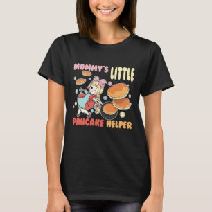 Camiseta Mommys Pequeno Pancake Auxiliar No Café Da Manhã