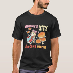 Camiseta Mommys Pequeno Pancake Auxiliar No Café Da Manhã