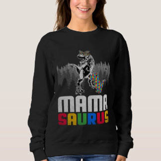 Camiseta Mommysaurus Mommy Puzzle Saurus rex Autism Awarene