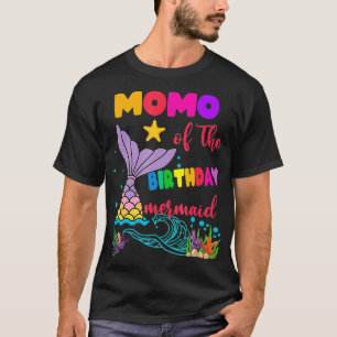 Camiseta Momo Da Família De Sereias De Aniversário _2 
