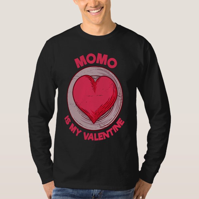 Camiseta Momo Is My Valentine Dumpling  Nepalese Food Humor (Frente)