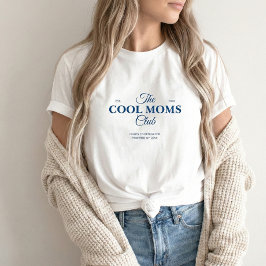 Camiseta Moms Club Typography Vintage
