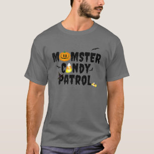 Camiseta Momster Candy Patrol Mulheres Engraçadas Mãe Hallo