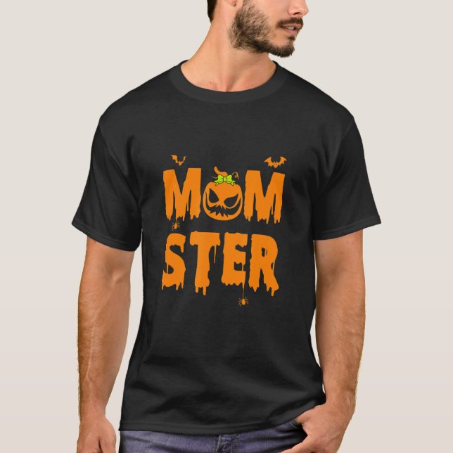Camiseta Momster Dripping Quotes Scare Smile Pumpkin Happy  (Frente)