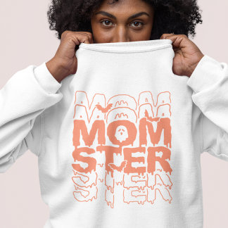 Camiseta Momster Halloween Mamãe Engraçado Queda