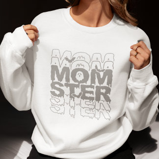 Camiseta Momster Halloween Mamãe Engraçado Queda